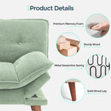 LINSY HOME Futon Sofa Bed, 70" Futon Couch with Adjustable Backrest and Armrest, Comfy Loveseat Convertible Folding Sleeper Sofa Couches for Small Spaces Living Rooms Apartment Office LINSY HOME