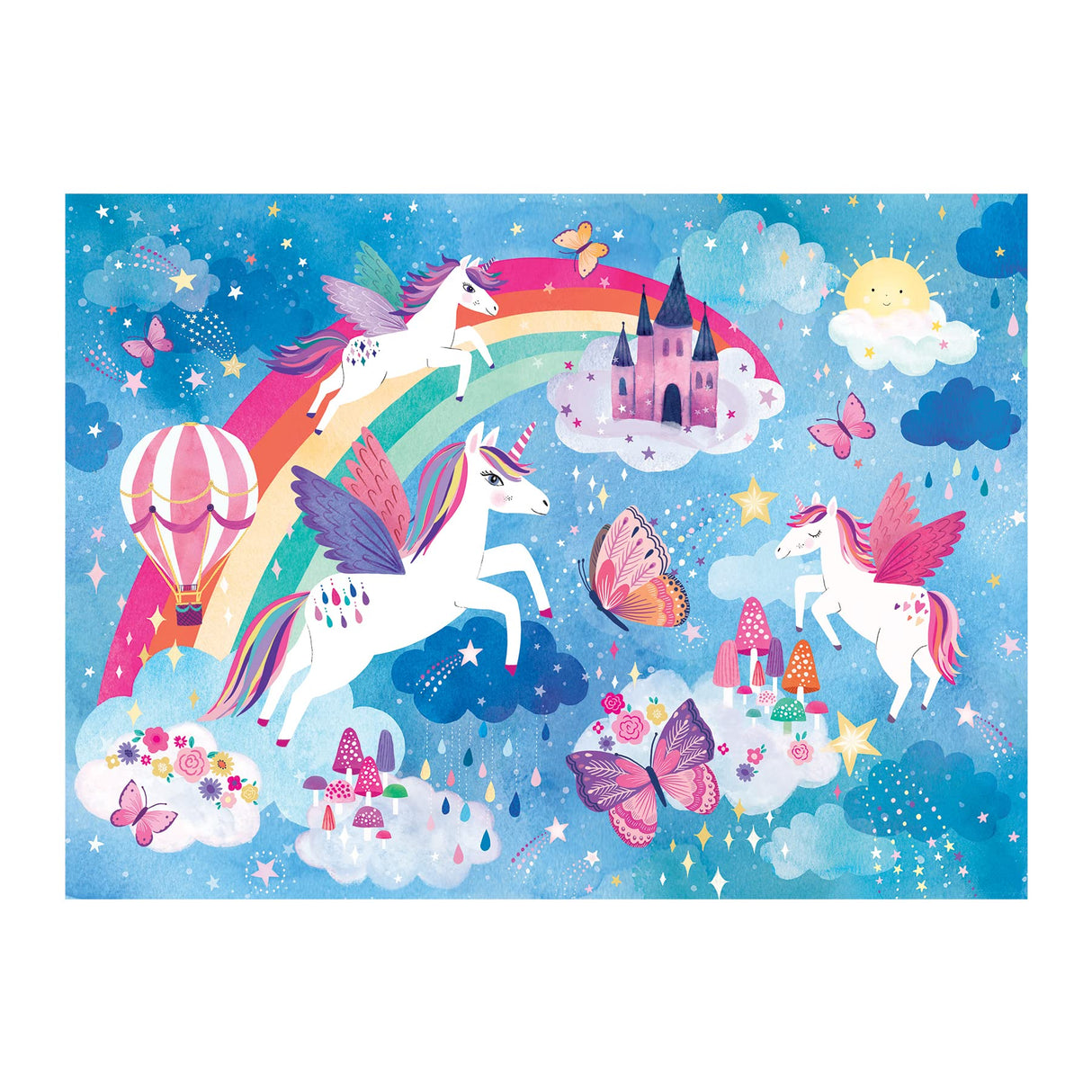 Unicorn Dreams Scratch and Sniff Puzzle from Mudpuppy - 60 Piece Jigsaw Puzzle with 6 Shaped Pieces, Features Colorful Illustrations, 3 Magical Scents, Ages 4+ Mudpuppy