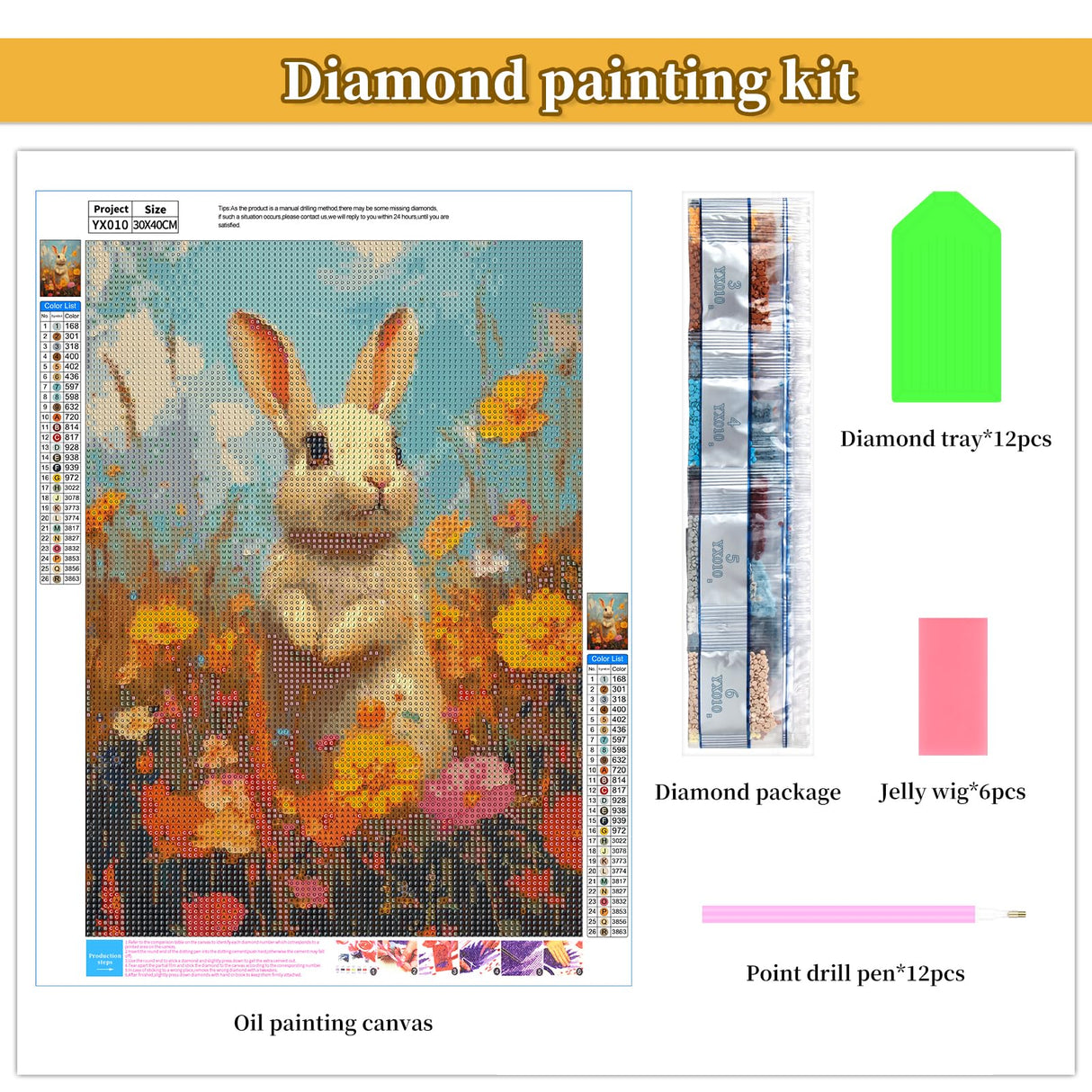 BWFY 12 Pack Animal Diamond Painting Kits for Adults, 5D Diamond Art Kit,DIY Full Drill Diamond Art Sets with Tools, Beginner-Friendly Craft Projects for Home Wall Decor or Gift, 12x16 Inch BWFY