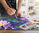 MyArtscape Oil Paint Set - 12 x 12ml Tubes - Lightfast - Heavy Body - Oil-based Vibrant Colors - High Pigment Load - Non-fading - Artist Quality Painting Supplies - Professional Craft Paints MyArtscape