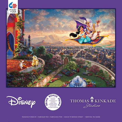 Ceaco - Disney - Thomas Kinkade - Aladdin - 1000 Piece Jigsaw Puzzle