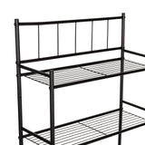 Honey-Can-Do 3 tier Over-The-Toilet Space Saver Shelving Unit, Black BTH-09022 Black Honey-Can-Do