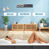 Tri Folding Mattress Single Size - 4 Inch Foldable Mattress Portable Tri-fold Mattress with Washable Cover, Non-Slip Bottom Mattress Guest Bed, 75"x25"x4" Generic