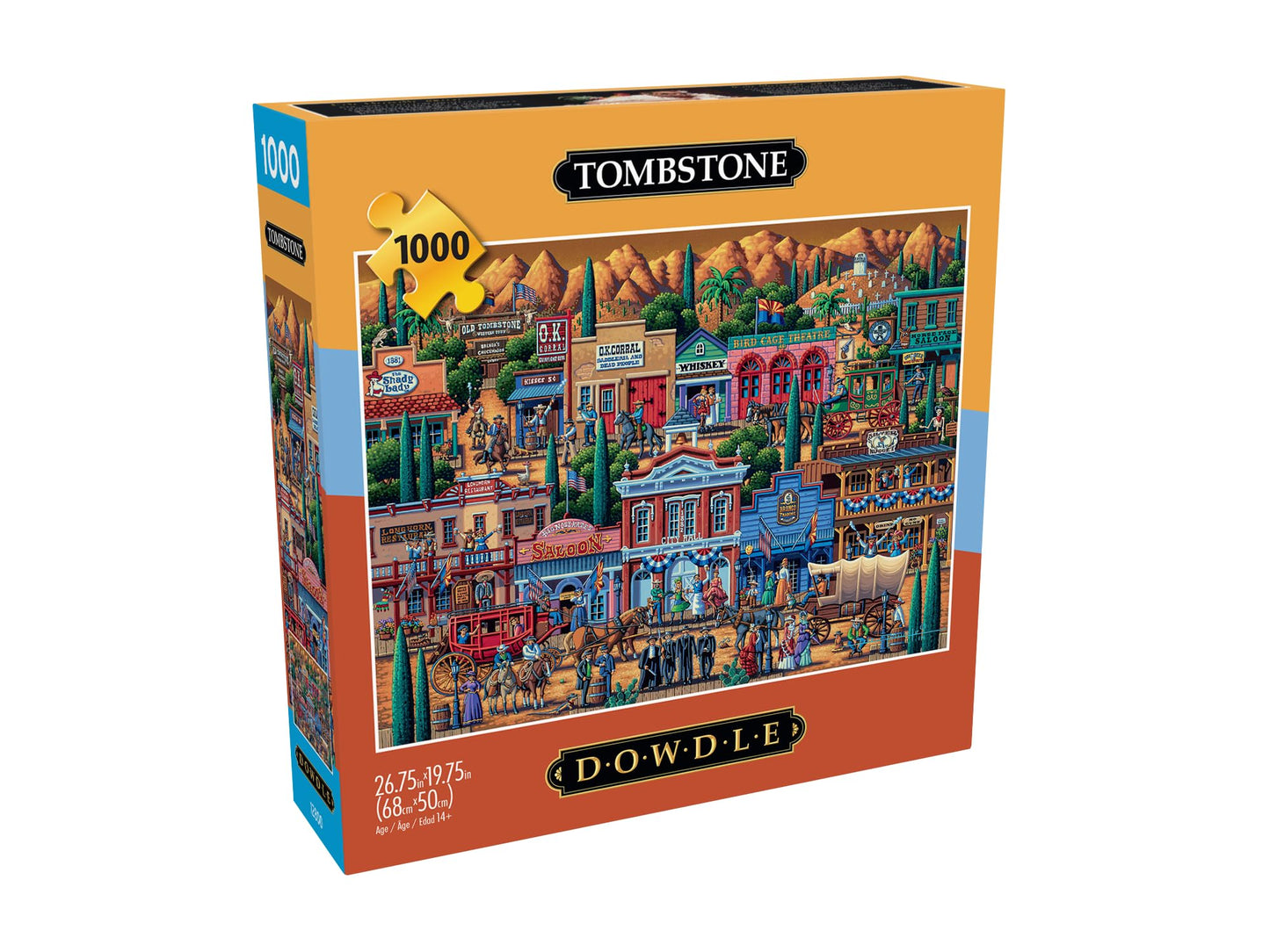 Buffalo Games - Eric Dowdle - Tombstone - 1000 Piece Jigsaw Puzzle for Adults -Challenging Puzzle Perfect for Game Nights - Finished Size is 26.75 x 19.75