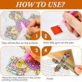 6 Pcs Cross Diamond Art Bookmarks Diamond Painting Bookmark Kits Cross Crystal Bookmarks 5d Rhinestone Crystal Painting Book Markers Gifts for Women Craft Read Office Home DIY Book Lovers Qilery