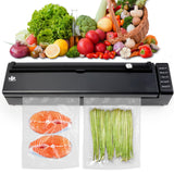 Etunsia Vacuum Sealer Machine, Cordless Rechargeable Vacuum Sealer for Dry/Moist Food Storage to Extend Fresh, With 1 Air Hose for Containers and Mason Jars, With Bag Cutter and 10 Vacuum Sealer Bags Etunsia