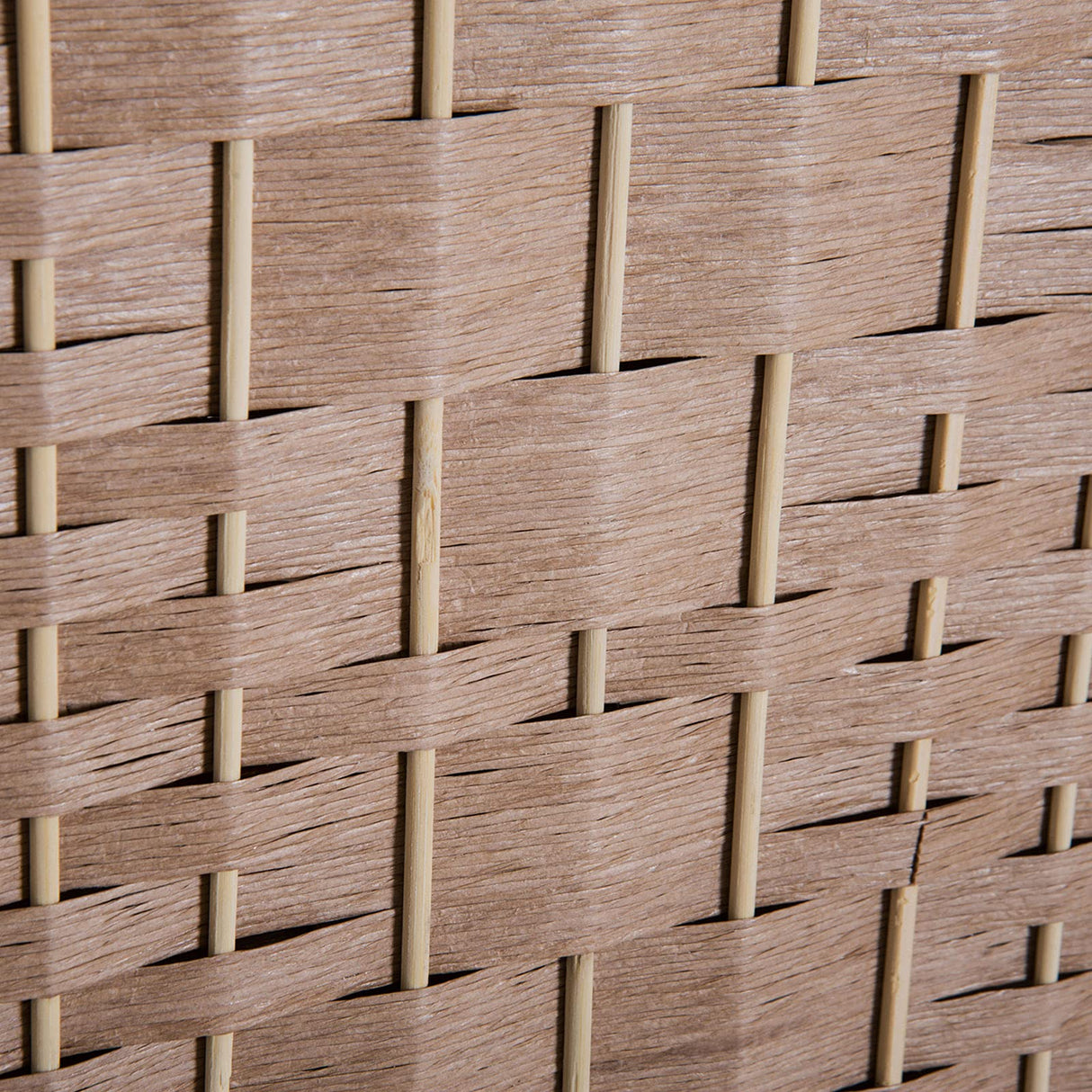 HOMCOM Room Divider, 3 Panel Folding Privacy Screen, 6FT Tall Portable Wicker Weave Partition Wall Divider for Bedroom, Home Office, Natural HOMCOM