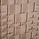 HOMCOM Room Divider, 3 Panel Folding Privacy Screen, 6FT Tall Portable Wicker Weave Partition Wall Divider for Bedroom, Home Office, Natural HOMCOM