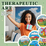 Leatrice 6PCS Diamond Art Coasters Small Diamond Painting Kits for Adults Diamond Dots Round Full Drill Diamond Coasters with Holder Easy Art Crafts for Beginners Women Cartoon Leatrice