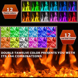 Hocookeper 60 inch Electric Fireplace, Wall Mounted and Recessed Fireplace Linear Fireplace Insert with Remote Control, Adjustable Flame Colors, Timer,750w/1500w, Black Hocookeper