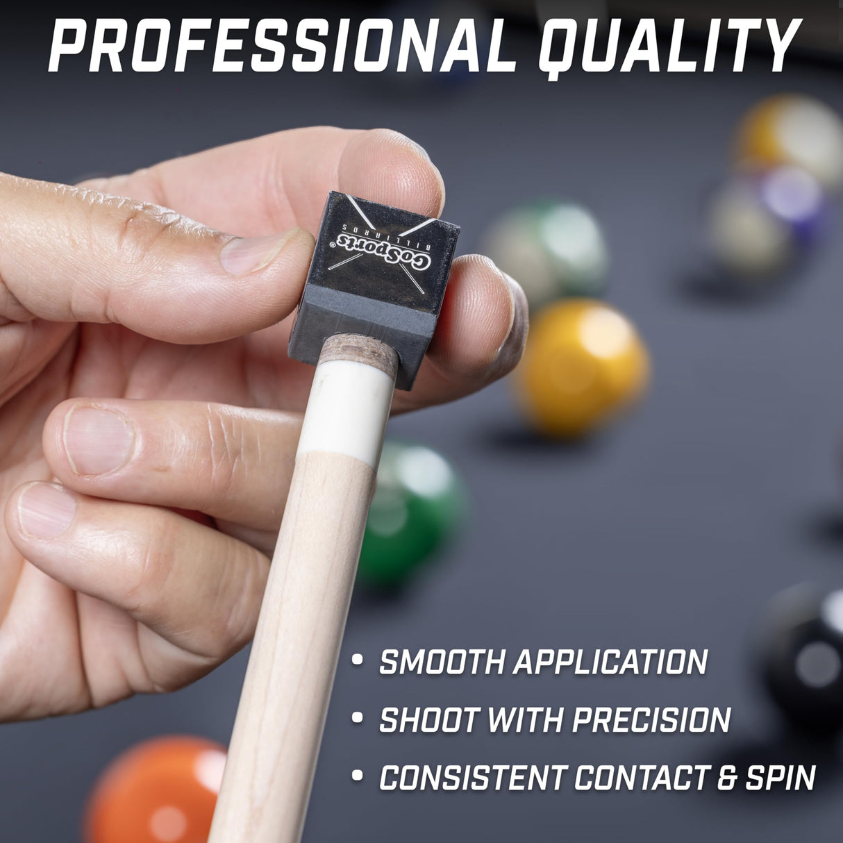 GoSports Premium Pool Cue Chalk Cube 12 Pack - Black Billiards Pool Stick Chalk GoSports