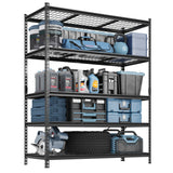 FLEXIMOUNTS Garage Shelving, Heavy Duty Shelving 2000 lbs, 5-Tier Garage Storage Shelves,Industrial Shelves for Heavy Tools and Equipment, 48" W x 24" D x 72" H FLEXIMOUNTS