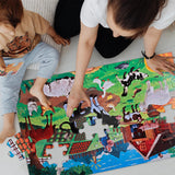 Jumbo Floor Puzzle for Kids,Farm Animals Jigsaw Large Puzzles,48 Piece Barn Puzzle for Toddler Ages 3-5,Children Learning Preschool Educational Toys,Birthday Gift for 4-8 Years Old Boy and Girl IFLOVE