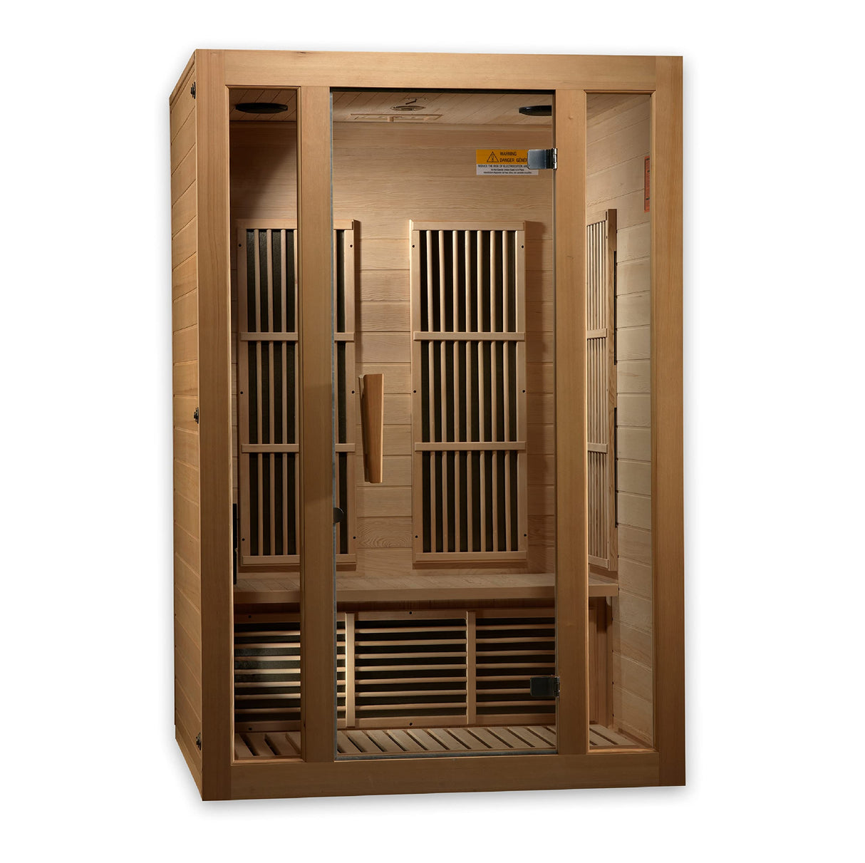 Maxxus Saunas Seattle 2-Person Low EMF (Under 8 MG) FAR Infrared Sauna, Curb Side Delivery 2024 Model MX-J206-01 DYNAMIC SAUNAS