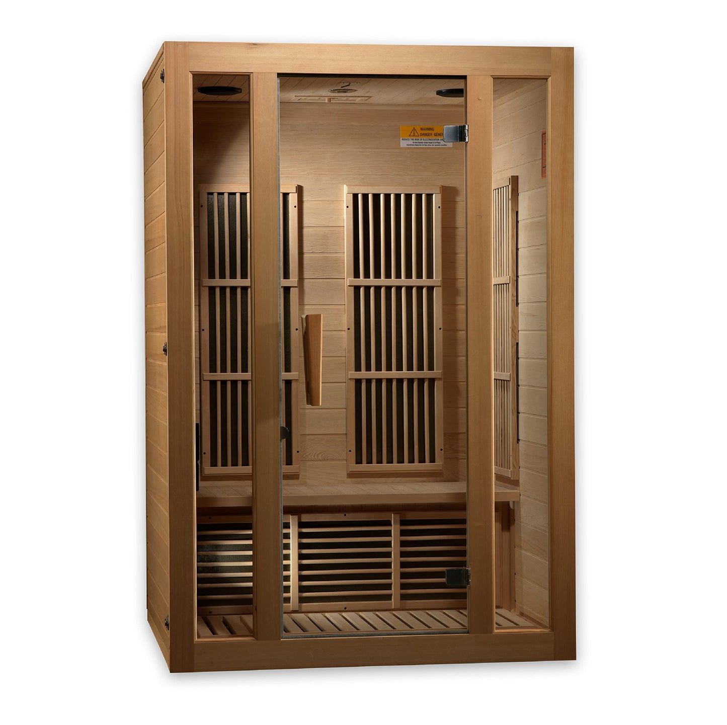 Maxxus Saunas Seattle 2-Person Low EMF (Under 8 MG) FAR Infrared Sauna, Curb Side Delivery 2024 Model MX-J206-01