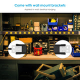 JUNNUJ Long Metal 16 Outlet Power Strip, Wide Spaced Garage Industrial Power Strip, Heavy Duty Power Strip with 6 FT Cord 15A, 125V, 1875W. Yellow JUNNUJ