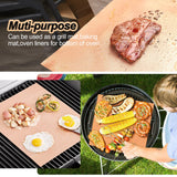 UBeesize Copper Grill Mats for Outdoor Grill, Set of 6 Heavy Duty Grill Mats, Non Stick BBQ Grill Mats & Baking Mats, Resuable and Easy to Clean, Works on Gas Charcoal and Electric BBQ-15.75 x 13 Inch UBeesize