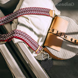 Framendino, 8 Pack Sublimation Blank Keychain Glitter PU Leather Heat Transfer Keyrings Heart Round Square Rectangle Key Chain for DIY Craft Making Framendino