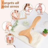 Wood Therapy Massage Tools, Wooden Lymphatic Drainage Massager, Body Sculpting Tools, Wood Therapy Tools for Cellulite Reduction, Muscle Tension Relief, Body Contouring and Shape Enhancement MoHern