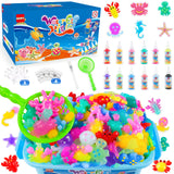 QANIY Magic Water Elf Toy Kit, Crafts for Kids Ages 4-8, Aqua Fairy, Magic Water Elf, Magic Water Gel Kit with 12 Magic Gels and 6 Molds, DIY Squishy Maker Set, Kids Crafts Ages 4-8 QANIY