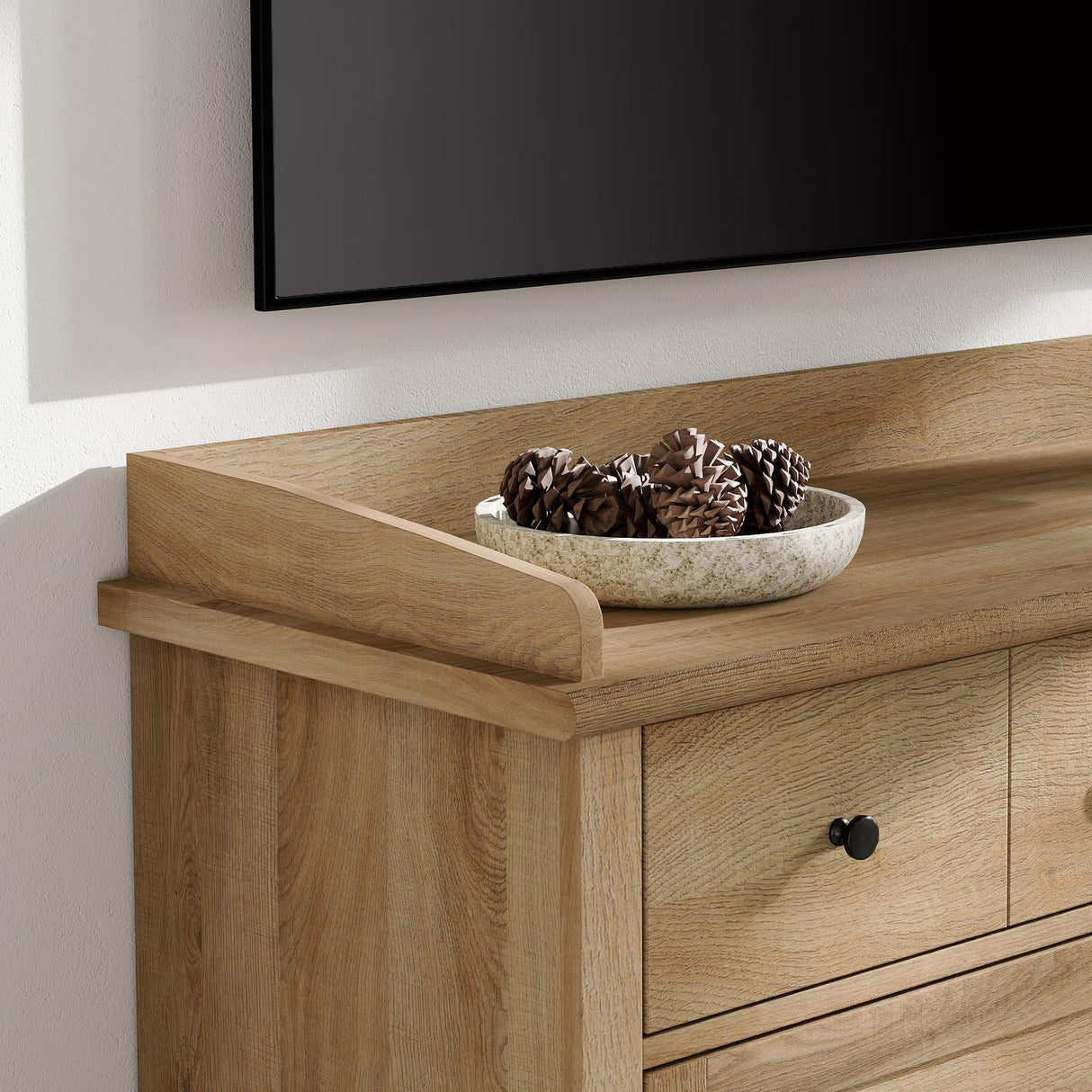 WAMPAT 12 Drawers Dresser for Bedroom, Set of 2 Farmhouse Dressers with 6 Drawers, Light Wood Kids Dresser for Closet, Wide Dressers Organizer for Living Room & Hallway, Oak WAMPAT