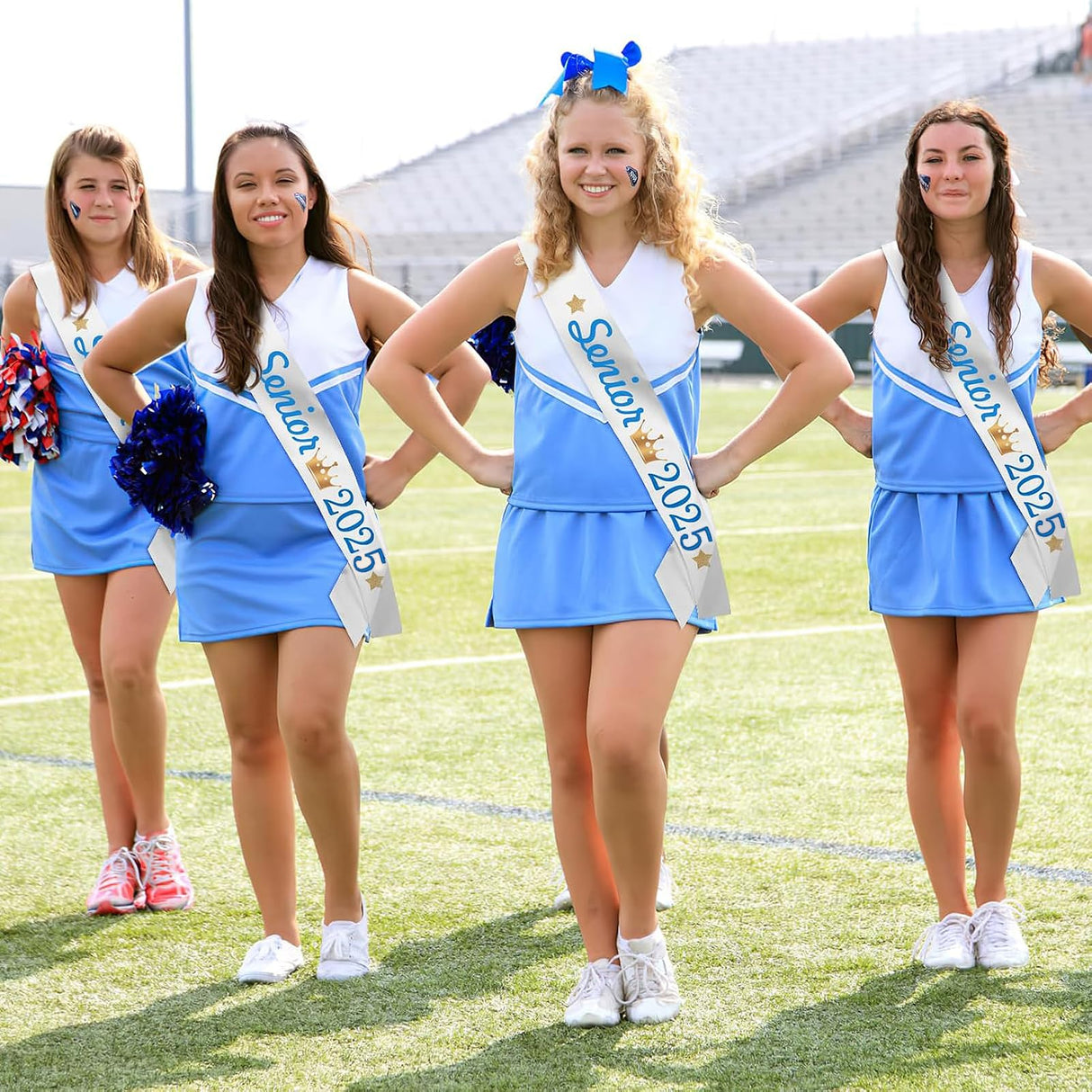 PAMASE Blank White Satin Sash - DIY Senior Bride Pageant Sashes with Safety Pins, Slogan Blessing Accessory for Birthdays, Weddings, Hen Parties 3 Pcs PAMASE