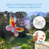 Stained Glass Window Art Kit – Butterflies! | DIY Suncatcher Craft with Activity Book & Color Guide | Creative Gift for Ages 8–12+ | Educational Craft for Kids & Adults (Butterfly) SunnyLifeStudios