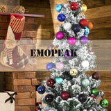 Emopeak 24Pcs Christmas Balls Ornaments for Xmas Tree - 2.5 Inch Shatterproof Christmas Tree Decorations Hanging Ball for Holiday Wedding Party Decoration Pink Emopeak