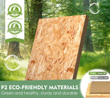 Amunrbrek Litter Box Enclosure, Cat Litter Box Enclosure Furniture, Wooden Litter Box Furniture with 2 Enclosure Liner (White) amunrbrek