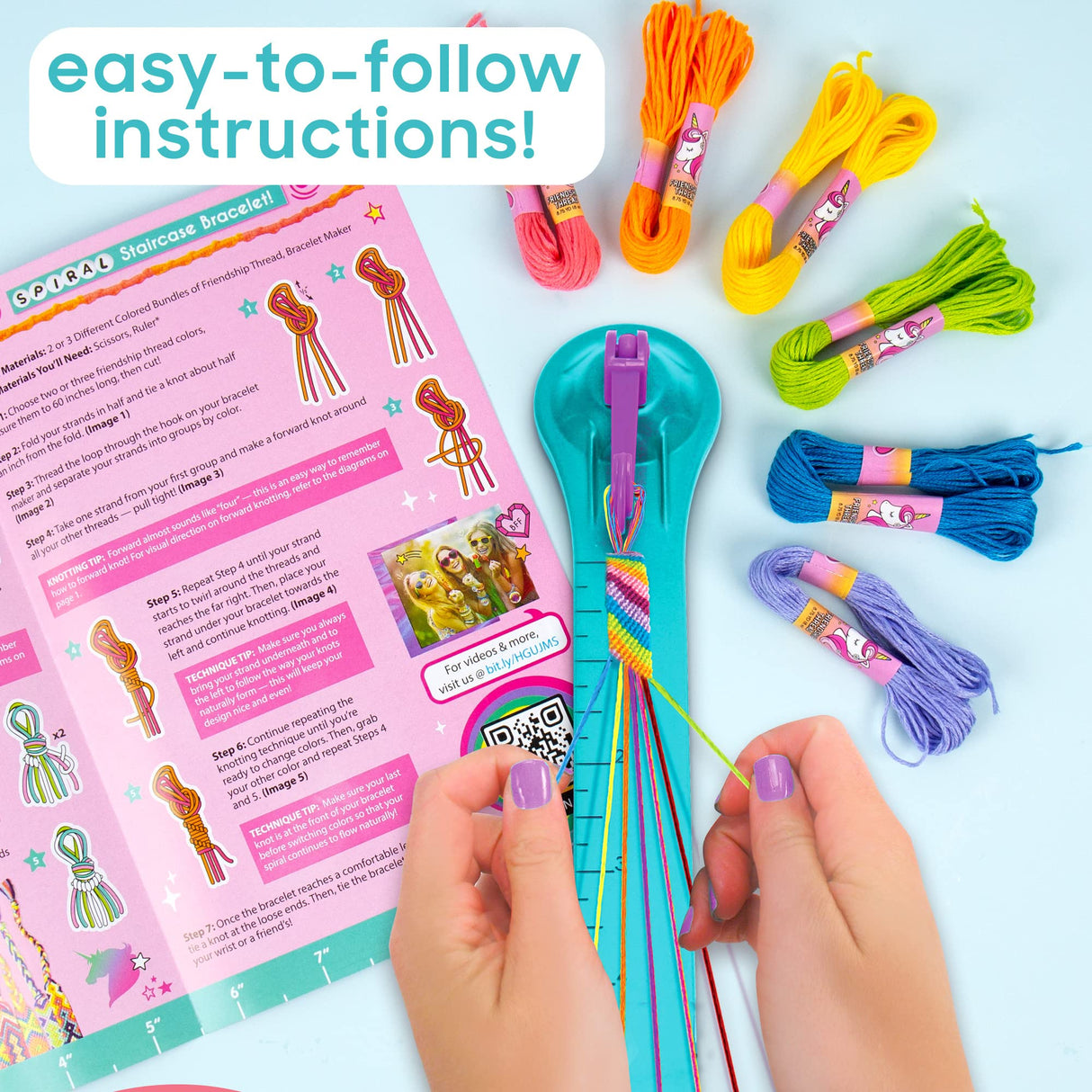 Just My Style On-The-Go Jewelry Studio – Bracelet-Making Travel Kit – DIY Bead & Braid Set for Kids Ages 6+ Just My Style