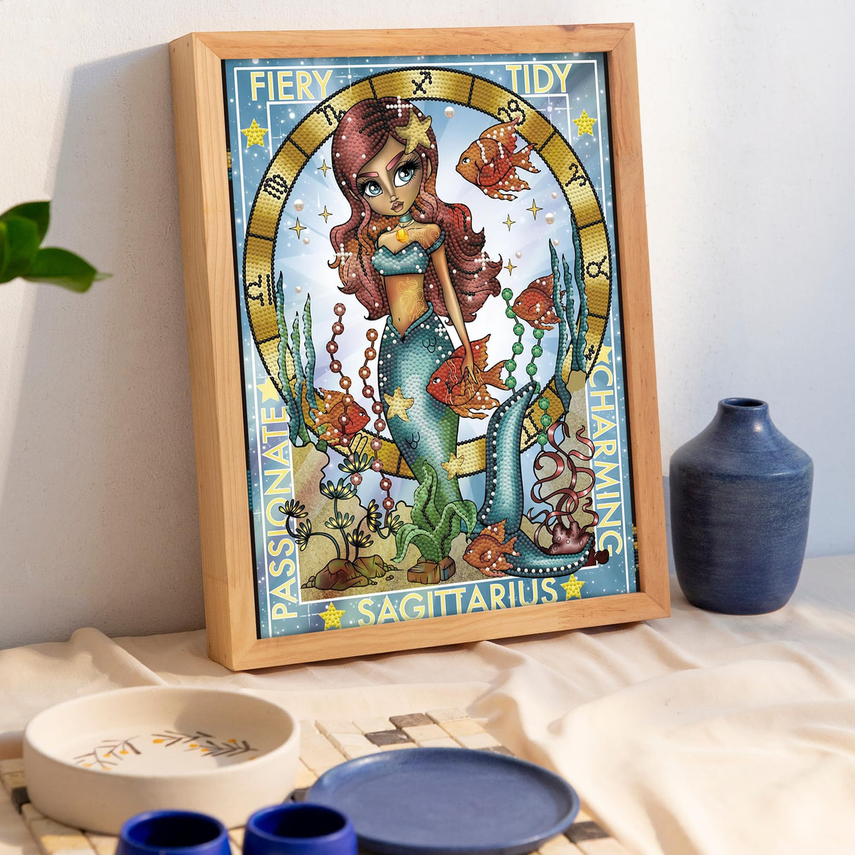 DIAMOND DOTZ Sagittarius Astrology Diamond Painting Kits for Adults - Diamond Art Kits a Relaxing Creative Craft Kit with Dotz Gems 15.8"x11.8" DIAMOND DOTZ