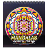 FUN LAVIE Adult Coloring Book 32 Sacred Geometry Mandala Coloring Books for Adults Relaxation and Stress Relief, Featuring Flower of Life, Metatron's Cube & Mindfulness Orgonite Patterns, Spiral Bound FUN LAVIE