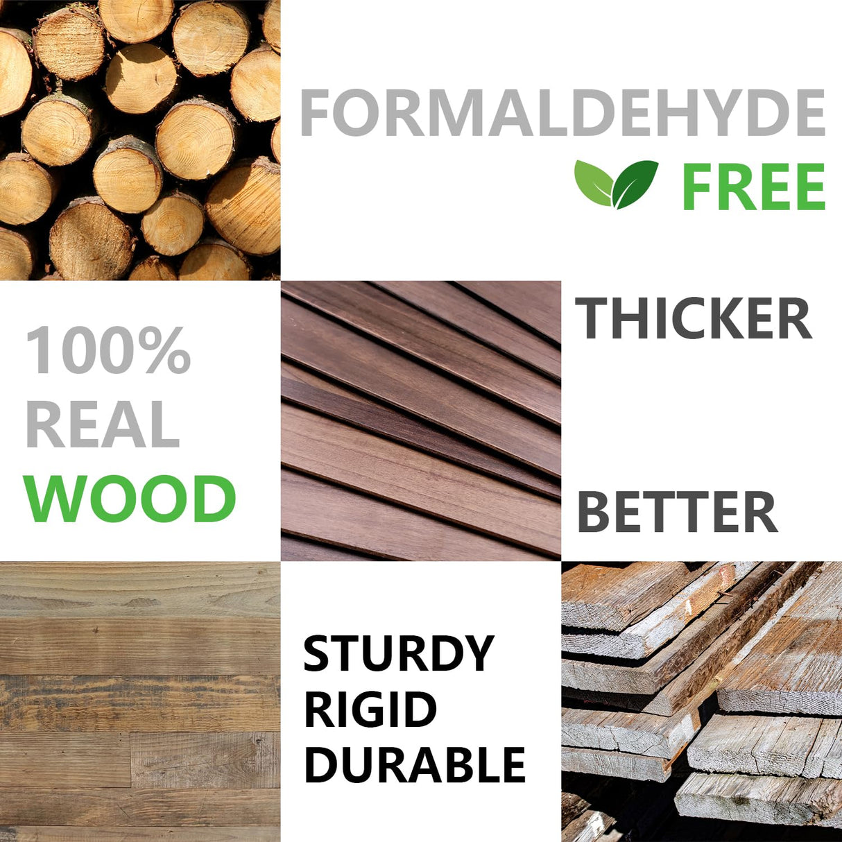 W&S 10pack Peel and Stick Real Wood Planks for Wall, Stick On Faux Teak Wood Panels for Bedroom,Living Room,RV, Adhesive Wooden Paneling for Interior Accent Wall, Self Stick Shiplap Boards (12.4Sq.Ft) W&S WOOD & STONE