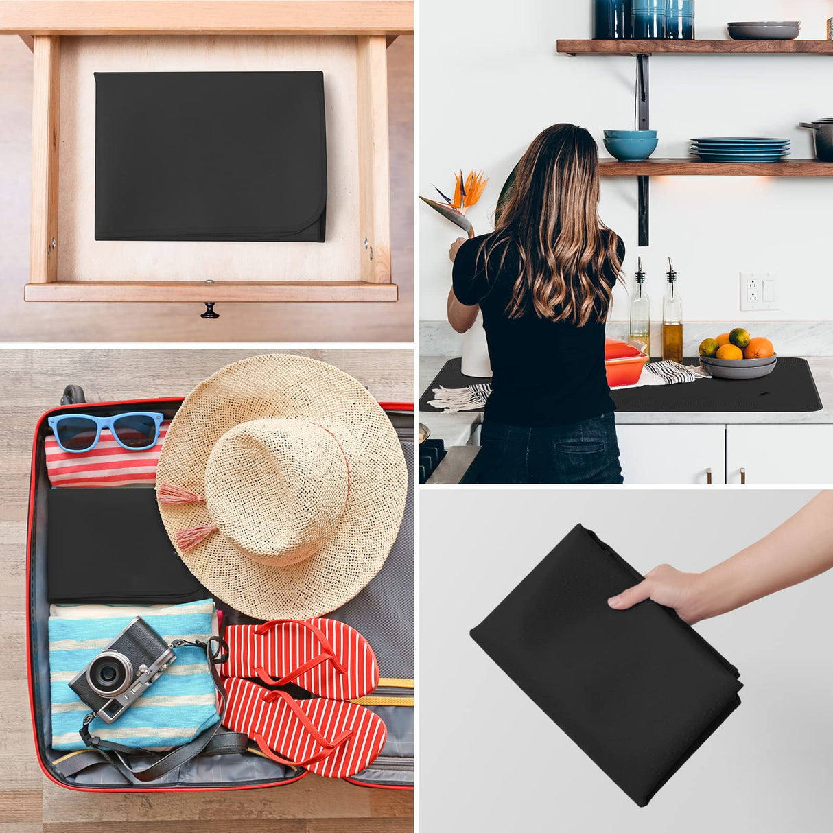 FLASLD Fireproof Fireplace Mat Hearth Rug 24×42inch, Fire Resistent Gas Grill Splatter Mat Heat Resistant Non Stick BBQ Patio Protector Grilling Gear, Floor Protective Rug FLASLD