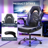 Ergonomic Gaming Desk Chair - Adjustable PU Leather Swivel Racing Chair with Flip-up Armrests for Home Office and Entertainment, Perfect for Adults, Kids, and Gamers YSSOA