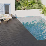 GOOFCXO 44 PCS Interlocking Deck Tiles, 12"x12" Plastic Outdoor Patio Flooring Boards 44 Sq.Ft. All Weather Use Patio Floor Decking Tiles Waterproof Non-Slip for Pool Porch Balcony Backyard GOOFCXO