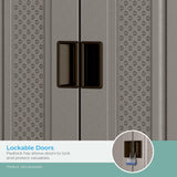 Suncast BMC7200 Storage Cabinet, Platinum Suncast