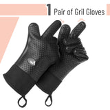UNCO- Grill Gloves, Silicone Gloves Heat Resistant, Oven Gloves, BBQ Gloves, Meat Gloves, Barbecue Gloves, Grilling Gloves, Meat Gloves for Pulling Meat, Grill Gloves for Outdoor Grill, Grill Mitts UNCO