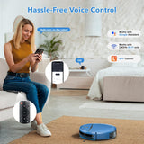 Robot Vacuum and Mop Combo, 2 in 1 Mopping Robot Vacuum Cleaner Compatible with WiFi/App, Robotic Vacuum Up to 2300Pa Suction, Self-Charging, Slim, Ideal for Hard Floor, Pet Hair, Low Pile Carpet iMartine
