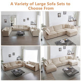 mikibama Luxury Loveseat Sofa Couch, 76" Modern Chenille Deep 2-Seater Cloud Couch with 2 Armrest Pillows and 2 Toss Pillows, Love Seat for Living Room Bedroom Office Apartment, Light Coffee mikibama