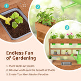 OOOK Potting Bench with Removable Sink, Potting Benches for Outside, Mud Kitchen for Kids Outdoor with Gardening Tools, Watering Can, Flower Pot, Ideal Gift for Boys and Girls 3+, Solid Fir Wood OOOK