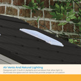 Suncast BMS6312D Everett 6' x 3' Heavy-Duty Resin Outdoor Pad-Lockable Double Doors and Windows All-Weather Shed for Yard Storage, Dove Gray Suncast