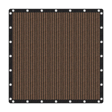 VICLLAX 90% Shade Fabric Sun Shade Cloth Privacy Screen with Reinforced Grommets for Outdoor Patio Garden Pergola Cover Canopy 10x10 FT, Mocha VICLLAX