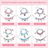 ELLENER Girls Bracelet Making Kit,A Perfect Birthday Gifts for girls age 6 7 8 9 10,Jewelry Making Kit with Jewelry Box,Fun and Easy to Make,Cute Sparkling that Inspires Creativity and Self-Expression ELLENER