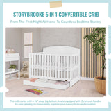 Dream On Me Storybrooke 5 in 1 Convertible Crib with Under Drawer Dream On Me