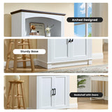 White 5 Tier Book Shelf and Bookshelf with Storage Cabinet Doors, 72 Inch Tall Bookcase, Wooden Cube Storage Organizer, Kids Bookshelf, Display Cabinet for Bedroom Furniture, Living Room, Pantry LIDYUK