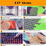 Youtheart Painting with Diamonds Lion Diamond Art, 5D Full Drill Cross Stitch Embroidery Kit Youtheart