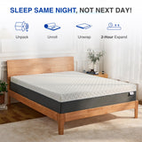 Gelsea 12 Inch Green Tea Memory Foam Mattress, Queen Memory Foam Mattress in a Box, Gel Infused Foam for Pressure Relief and Cool Sleep, CertiPUR-US Certified, Medium Firm Gelsea