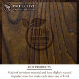 MyGift Counter Storage Organizer, 2 Tier Rustic Burnt Solid Wood Stackable Modular Vanity Countertop Storage Organizer Trays, Decorative Bathroom Makeup Cosmetic Box, 2 Piece Set MyGift