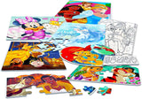 Disney Princess Jigsaw Puzzles Set for Girls- 10 Pack Bundle of Puzzles Featuring Minnie Mouse, Ariel, Jasmine, and Others, Plus Stickers and More | Disney Puzzle for Party Favors Disney